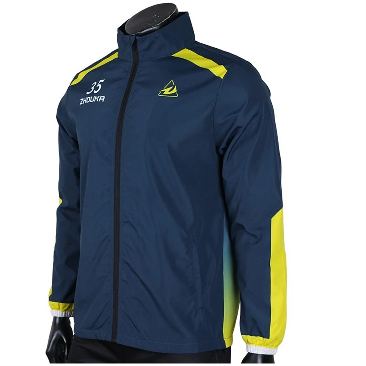 Custom Digital Print Half Zipper Hooded Football Windbreaker Tracksuits Waterproof Pullover Men Soccer Sport Windbreaker Jacket price